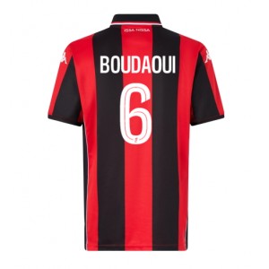 Fotbalové Dres OGC Nice Hicham Boudaoui #6 Domácí Oblečení 2025-26 Krátký Rukáv